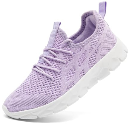 ZDFQLGV Damskor Löparskor Bekväma Sneakers Tennis Fitness Gym Skor Gymnastikskor Bekväma Utomhus Casual Sneakers, Lila, 41 EU
