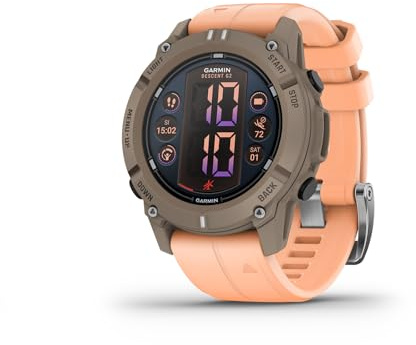 Garmin Descent G2, Rugged Multi GNSS Watch Style Dive Computer, 46mm Smartwatch, AMOLED Display, Multiple Dive Modes, 10ATM Rating, Health & Wellness Features, Up to 10 days battery life, Paloma