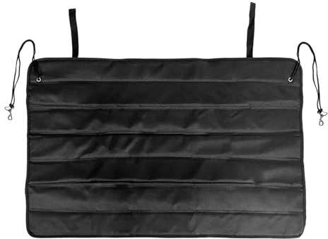 FSTURIOS Large Rear Bumper Guard for Cars, 38x25 inches Foldable Trunk Mat Waterproof Bumper Protector, Universal SUV Cargo Liner for Preventing Scratches While Unloading/Loading