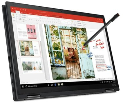 Lenovo ThinkPad X13 Yoga Gen 2 13,3 tums Touch Display Intel Core i5 1145G7 256 GB SSD hårddisk 16 GB minne Windows 11 Pro 4G LTE webbkamera bärbar dator (renoverad)