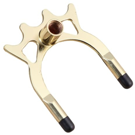 NUOBESTY Tête de Pont de Queue de Billard 5 Positions Disponibles, en Métal | Support Portable pour Queue de Billard, 5 Positions, Accessoire pour Billard, Couleur Or