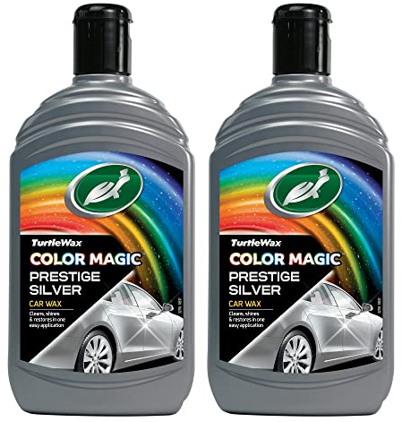 Turtle Wax 52710 Color Magic Car Paintwork Polish & Shine 2 X 500ml Silver