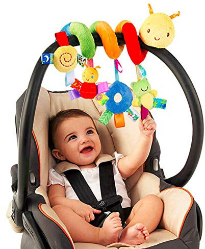 Baby Kinderwagen Spielzeug Bett Hängen Spielzeug, Mobile Baby Kinder Twisty Spirale Cartoon Lernspielzeug Kleinkind Baby Aktivität pädagogische Plüschtier für Jungen Mädchen Kinderwagen Bett Auto