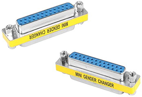 MEIRIYFA DB25 Gender Changer D-SUB 25Pin Buchse auf Buchse Koppler Serielles Kabel Gender Changer RS232 VGA Adapter Stecker - 2Pcs