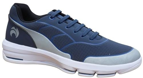 Henselite HM75 Navy No Tie Bowls Shoe - Navy Grey Size 8
