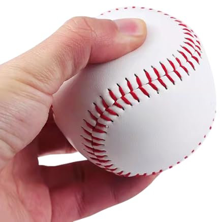 Ulawellor 2pcs Unmarkierte Baseball PU Soft Basebälle,Sport Soft Rubber Baseball Weiche Gummikern Basebälle für Erwachsene,Outdoor-Ausrüstung