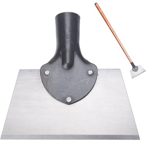 Pelle de nettoyage de jardin – Pelle de plantation de désherbage agricole – Pelle de nettoyage à bord plat Pelle de plantation de désherbage de ferme Pelle de nettoyage extérieur Pelle de nettoyage de