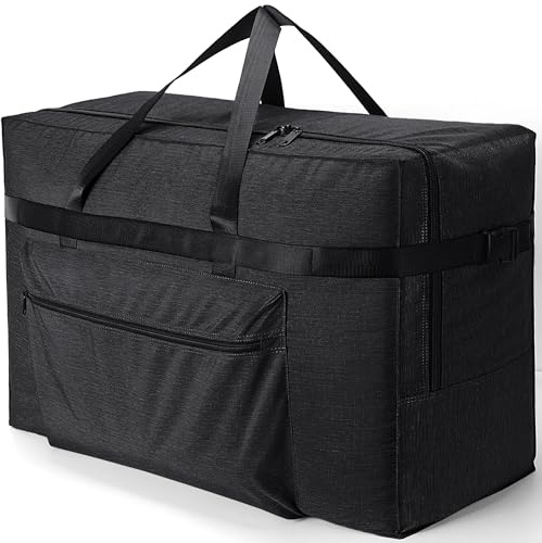 120L Extra Large Travel Bag, Water Repellent & Tear Resistant Packable Holdall for Moving, Packing, Travel, Weekender for Men & Women