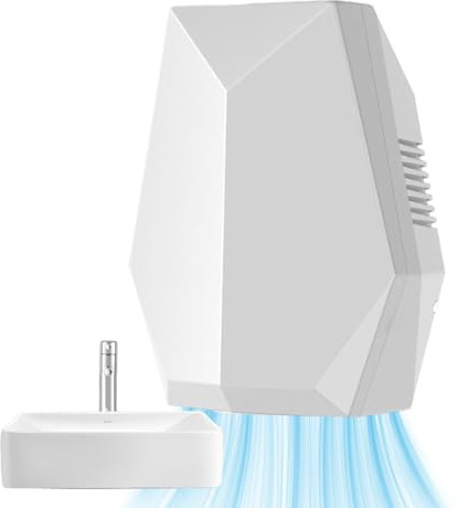 Doiyislem Secador De Manos - Secador De Manos Comercial Eléctrico Sin Taladro - Dispositivo Automático De Secado Con Función De Ventilación Para Baños De Hotel Ducha Interior Y Cuerpo