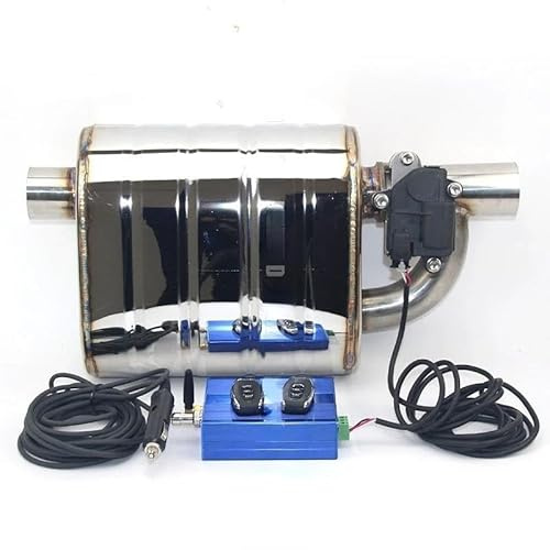 Avgasspets Universal Avgasljuddämpare Elektrisk Ljuddämpare 51/63/70/76 Mm Ventilljuddämpare Avgasventil Urskärningsventil Med Fjärrkontroll Avgasspets Svansrör(Valve 76+control)