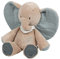 Nattou Kuscheltier aus Baumwolle (Musselin) und Polyester, Elefant Axel, Wegbegleiter ab der Geburt, Ca. 30 cm, Luna und Axel, Grün / Beige