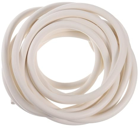 sourcing map Silicone Mousse Joint Bande, 10mm(0.39) Dia 2.5 Mètres(8.21 Ft) Longue Éponge Caoutchouc Météo Ronde Cordon Solide pour DIY Joint, Entrepôt, coussins,Mousse Tube, Artisanat