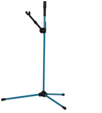 Sileduove Archery Bow Stand Recurve Bow Compound Bow Stand Rack With Balance Rod Adjusted (Blue)