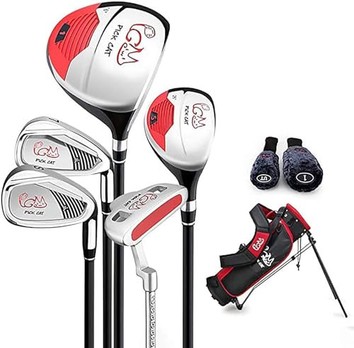 Golfschläger, Kindergolfschläger, komplettes Set for Anfänger, geeignet for 3–12 Jahre, kann am Ende gespielt Werden (Size : 6)