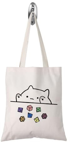 FOTAP Cat Throwing Dice DND Dungeon Master Bag of Holding Zipper Pouch Gamer Dice Bag (Dragons Card W T)