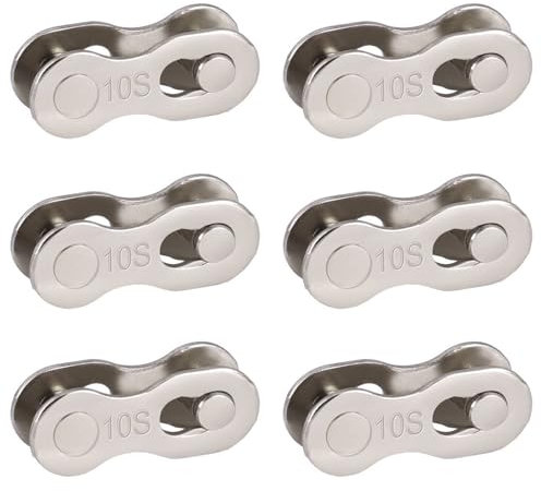 Cadena de Bicicleta 10 Velocidades,Eslabones Perdidos de Bicicleta,Eslabones de Cadena de Bicicleta de Acero Inoxidable,Cadena de Liberación Rápida de Bicicleta,Cadena de Enlace Rápido Reutilizable