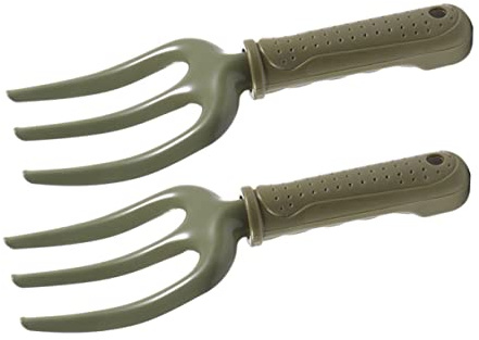 BESPORTBLE 2pièces Fourche De Jardinage Et Outil De Plantation pour Fleurs Et Légumes Lot Manche Bois pour Désherber Et Cultiver Le Sol Dur