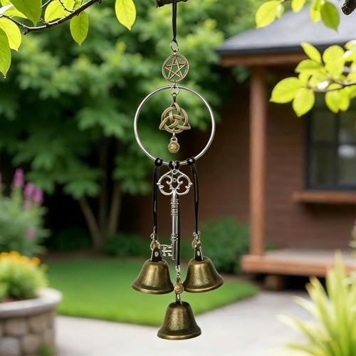 Campanas De Viento, Campanas de Bruja para Jardín, Colgante Hecho a Mano, Bendición Campana, Adornos Colgantes, Jardín, Terraza, Patio, Decoración Colgante