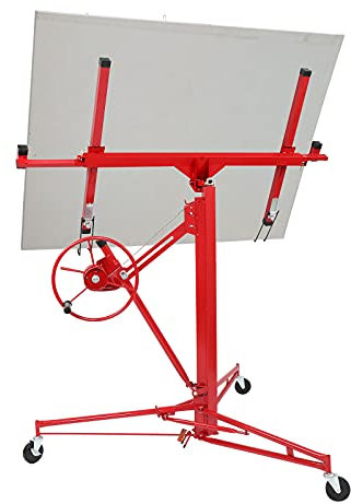 Leve Plaque Placo Leve Plaque Lève Panneaux de Plâtre Aide de Montage Placoplâtre Ascenseur de Plaque Construction à Sec Pour Lever Maintenir les Plaques de Plâtre en Hauteur 68KG
