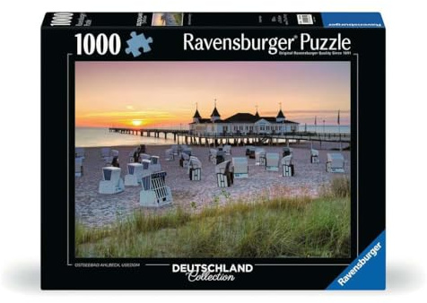 Ravensburger Puzzle 12000644 - Ostseebad Ahlbeck, Usedom - 1000 Teile Puzzle für Erwachsene und Kinder ab 14 Jahren, Puzzle mit Strand-Motiv