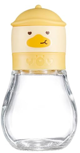 Meersalzmühle, gelbe Enten-Salzmühle, verstellbare Grobheitsmühle, tragbare Küchenmühle, manuelle Salzpfeffermühle, 180 ml Salzmühle, Küchensalzmühle mit einstellbarer Grobheit zum Kochen