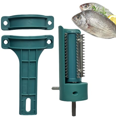 Derwrtup Écailleur de poisson électrique | Extracteur d'écailles de poisson électrique sans fil | Fournitures de cuisine et de salle à manger pour amis famille ménage extérieur pêche et fruits de mer