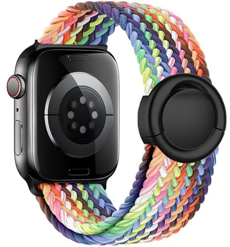 VELULYX Flätat band Solo Loop Kompatibel med Apple Watch 38mm 40mm 41mm 42mm 44mm 45mm 46mm 49mm, Armband Stretchy Runt spänne för iWatch Series 11 10 9 8 7 6 5 4 3 Ultra 2 1 SE