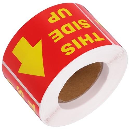 PRETYZOOM Etiquetas de Advertencia Frágil Adhesivas 3X18 Pulgadas 300 Unidades para Embalaje y Envío Pegatinas de Frágil para Mudanzas y Protección de Paquetes