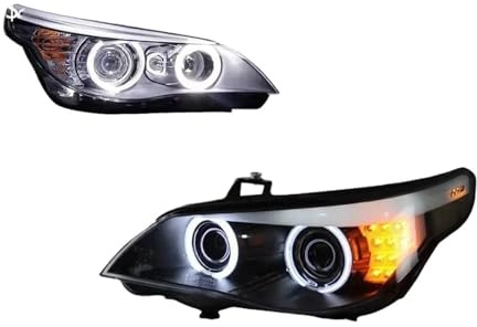 Faros Delanteros Faros LED De Xenón Para BMW Serie 5 E60 (2003-2010): Luces Diurnas LED Antiniebla Para Remolque Intermitentes Y Luces Posición(2003-2006)