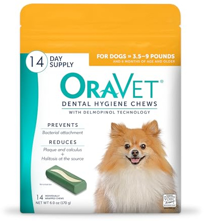 Oravet Dental Hygiene Chews for X-Small Dogs 3.5-9Lbs 14Count
