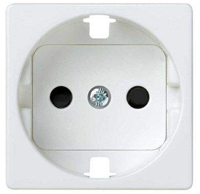 CABLEPELADO Tapa para base enchufe Schuko Simon 27 | Tapa con dispositivo de seguridad para la base de enchufe schuko | ‎2700041-060 | 45x45 mm | 1 elemento | Acabado Blanco | Simon 27