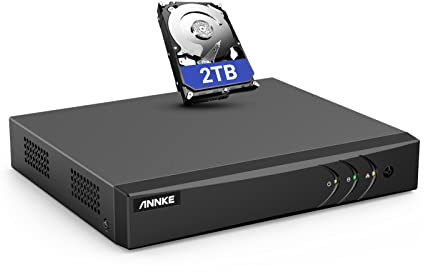 ANNKE DVR 16 canales 5MP CCTV Digital Video Recorder H.265 + HDMI DVR con disco duro de 2TB Vigilancia en tiempo real Sistema de seguridad para el hogar
