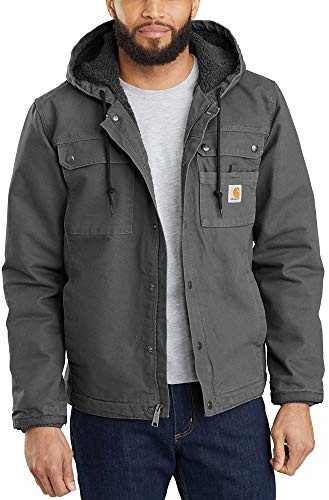 Carhartt Men's Washed Duck Bartlett Jacket, Gravel, XX-Large
