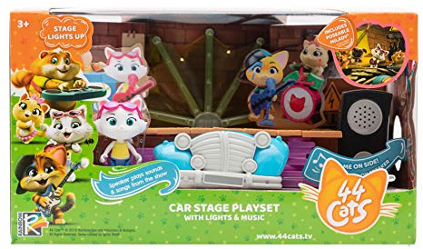 Smoby 44 Gatti Il palco dei Buffycats con Personaggio Incluso, Musica e luci, dai 3 Anni, 3032161802053