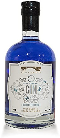 Blue Admiral Colour Changing Gin | 86 Proof | Artisan Small Batch Gin | Distilled in Hertfordshire
