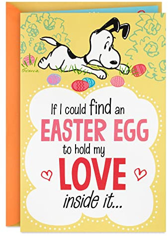 Hallmark Peanuts Easter Pop Up Card (Snoopy with Honeycomb Easter Egg)
