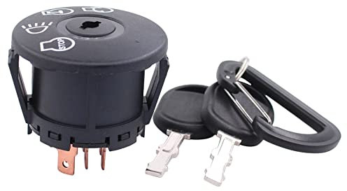 Zündschloss Zündschalter Zündstarter Startschalter Zündanlassschalter Starter Schalter Zündschlüssel Schlüssel für Husqvarna MTD John Deere Rasentraktor Rasenmäher Traktor Rasentraktor Handwerker