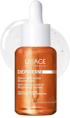 Uriage Depiderm Sérum Vitamine C Stabilisée - Anti-Tâches et Éclat avec 20% de Complexe Vitamine C & Niacinamide - Non oxydatif, Non parfumé - Convient aux Peaux Sensibles - 30ml