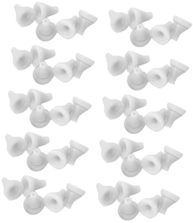 PRETYZOOM 100 Pezzi Doccia in Silicone Ugello Per Testa in Silicone Foro Di Spruzzo Del Soffione Della Doccia Mostrare i Granuli Di Uscita Unghie in Irrigatori Gel Di Silice