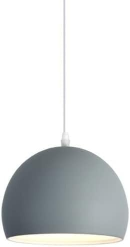 chandelier Luces de suspensión industriales nórdicas Lámpara colgante de diseño semicircular Luminaria Elegante pantalla de metal Lámparas de estilo danés E27 Iluminación industrial Pantalla de luz