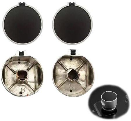 JYNXOR Pomelli Cucina,4 Pezzi Manopole Forni,Manopole Piano Cottura,Manopoles Pomelli in Metallo,per Forno a Gas Piano Cottura Stufa Gas