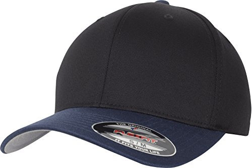 Flexfit Uni 6277T-Flexfit Wooly Combed 2-Tone Cap, blk/NVY, L/XL