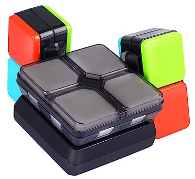 Fonowx Jeu de Mémoire Lumineux, Jeu de Mémoire Cube Portable pour,