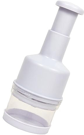 BESTonZON 1pezzi Cutter Per Verdure e Aglio Manuale Tritatutto Bianco Affettaverdure Pratico e Facile Da Pulire Utensile Da Cucina Multifunzionale Per Cipolle e Pomodori Design Resistente e