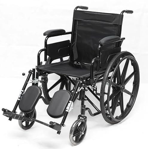 Foldable Wheelchair Lightweight 14 KG Folding Self Propelled Wheelchair Mobility Chair Leg Rest Foldable Footrest Double Breaks New!