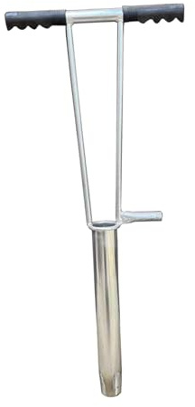 SZLIFE Scavatrice per buche con Manico, in Metallo, per Uso Domestico, per piantare bambù, per Coltivare Giardino, Patio, Recinzione del Cortile, Altezza 30 Cm