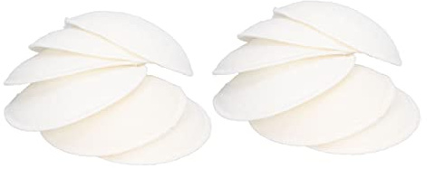 Fdit 12pcs Washable Delicate Shape Breastfeeding Nipple Pads for Nursing Moms, Highly Absorbent Breast Pads for Maternity