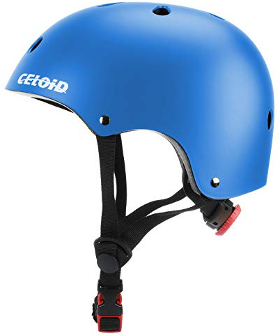CELOID Skateboard Bike Helmet,Adjustable Washable Skate Scooter Helmets for Over 16 Years Youth & Adults Women and Men Climbing,Skateboarding,Cycling Bicycle,Roller Skating,Balance Bike Sports,Blue