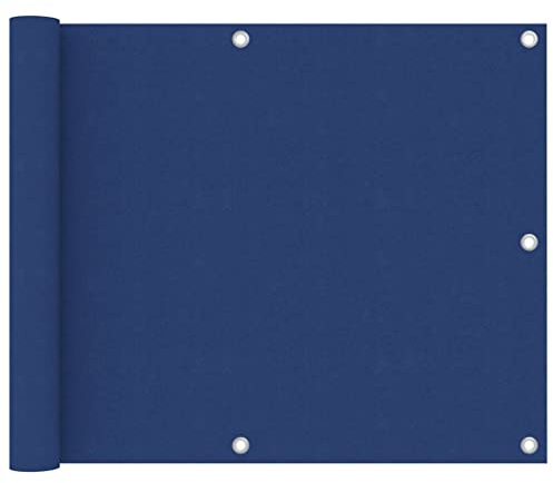 vidaXL Balkon Sichtschutz Bespannung Terrasse Windschutz Sonnenschutz Balkonbespannung Balkonverkleidung Blau 75x600cm Oxford-Gewebe