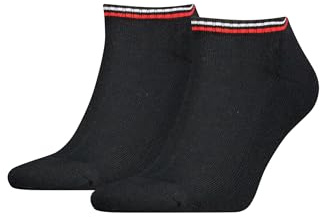 Tommy Hilfiger Unisex Sneaker Socken, Schwarz, 39/42 (2er Pack)